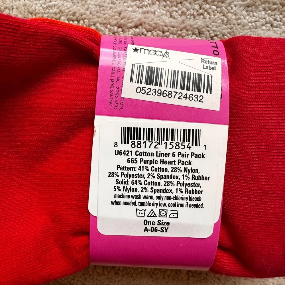 2 Sets of 6 Pairs Each of HUE Womens Cotton Sneaker Liner No Show Socks